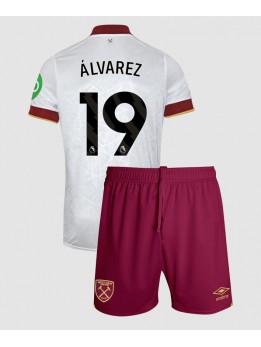 West Ham United Edson Alvarez #19 Dječji Rezervni Dres kompleti 2024-25 Kratak Rukavima (+ kratke hlače)